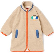 오즈키즈 아동용 알콩 후리스 뽀글이 롱 점퍼