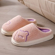 누즈 두꺼운 거실 실내화, 핑크, 1개