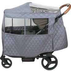 wowbaby Kinz wagon 兼容絎縫冬季罩, Dark Melange, 1入
