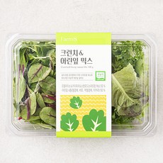 팜에이트 무농약 인증 크런치 & 어린잎 믹스, 100g, 1개