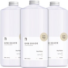 살림백서 딥퍼퓸 섬유유연제 코지블랑향, 1L, 3개