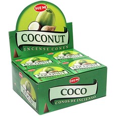 HEM 인센스 콘 120p, 코코넛