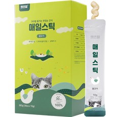 캣츠힐 고양이 매일스틱 닭고기 짜먹는 간식 10g x 30p, 1개