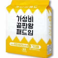 개님의상점 개님의패드 중형 강아지 배변패드, 70개입, 1개