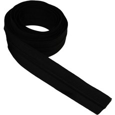 3호 나일론 롤지퍼 90cm, 블랙, 1개