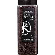 도정공장 씻어나온 발아흑미, 1kg, 1개