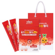 올레아 올키 녹용 홍삼젤리 열대과일맛 30p 선물세트 + 쇼핑백, 1세트, 450g