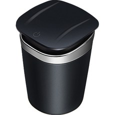 리버폭스 원터치 LED 차량용 재떨이, 모던실버, 1개