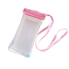 하이어리 잠수 터치 스크린 투명 방수팩, 파스텔핑크, 1개