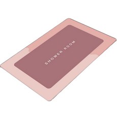 마크하스 규조토 스퀘어 욕실 매트, 핑크, 1개