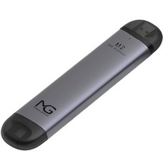 MG NVMe SSD USB 일체형 외장SSD M201DUAL, 그레이, 500GB