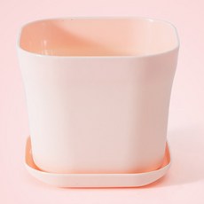 아로무드 가벼운 스퀘어 화분 받침대포함, 핑크