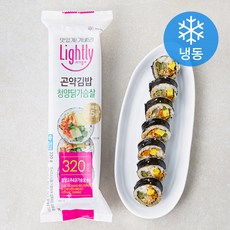 라이틀리 청양닭가슴살 곤약김밥 (냉동), 220g, 1개
