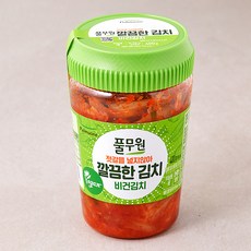 풀무원 깔끔한 썰은김치 비건 용기형, 400g,