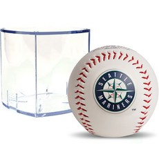 롤링스 MLB 어센틱 로고볼 시애틀 매리너스 + 볼케이스 큐브 RBOF2