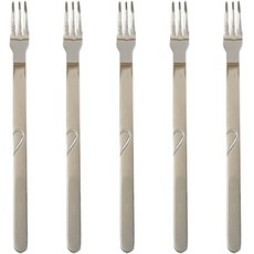윌리브 국산 304 스텐 콤비 하트 커트러리 티포크 실버, 5개, 단품 5개, 단품