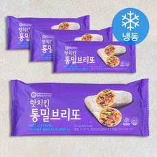 남향푸드또띠아 핫치킨 통밀브리또 4개입 (냉동), 500g, 1개
