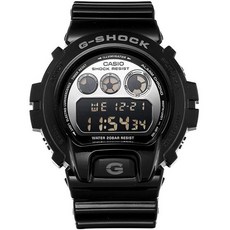 지샥 남성용 스탠다드 아날로그 디지털 크레이지 컬러 우레탄 시계 DW-6900NB-1