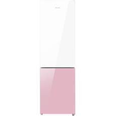 캐리어 피트인 파스텔 콤비 일반형 냉장고 250L 방문설치, 화이트(상단), 핑크(하단),