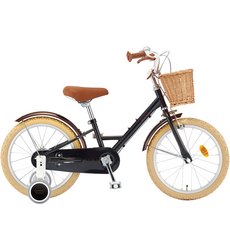 삼천리자전거 18 니키 어린이 보조바퀴 자전거, 블랙, 121cm