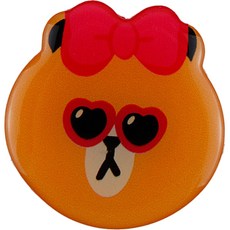 피어니스트 귀여운 휴대폰 그립톡, 곰돌이, 1개