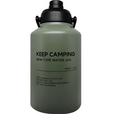 KEEP 캠핑 대용량 손잡이 핸디형 솔리드 워터저그 3.78L, 카키, 1개