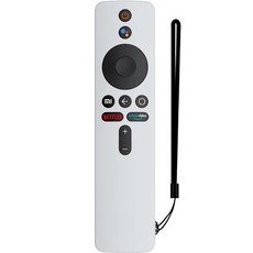 GRAYCO 샤오미 TV 스틱 4K 컬러 풀커버 리모컨 케이스 + 손목 스트랩 WHITE