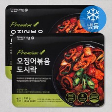 맛있저염 오징어볶음 도시락 (냉동), 333g, 2개