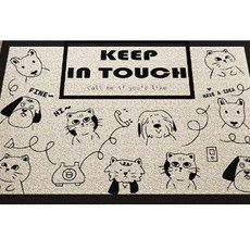 아임라인 귀여운 동물 현관 코일매트 50 x 80 cm, STYLE 2, 1개