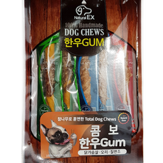 네츄럴이엑스 강아지용 콤보 한우껌 8p, 혼합맛(칠면조/오리/닭/소), 70g, 1세트 - 우리소우피껌