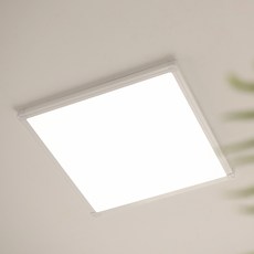 히트조명 LED 직하형 엣지 플리커프리 평판조명 50W 주백색 64 x 64 x 2.5 cm K30304NW, 화이트
