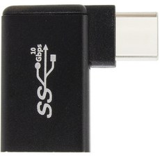 솔탑 USB C타입 고속 데이터 충전 ㄱ자 측면 꺾임 OTG 컨버터, SOLTOP-1334