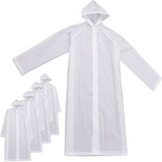 morit 厚款多用途雨衣 5入, 白色