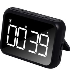 모던리빙 LED 타이머 탁상시계, 블랙