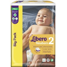 리베로 뉴본 밴드형 기저귀 신생아용 2단계(3~6kg), 신생아, 86매