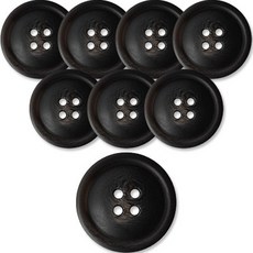 동대문단추왕 고급 무광 코트 가디건 단추 25mm, BK(호동), 8개 호동, 8개, BK(호동)