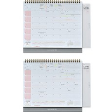 PLEPIC 彩色壓印日曆萬年型, 粉色, 2個