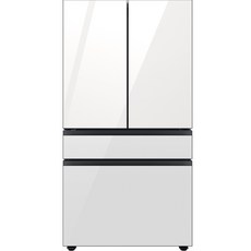 삼성전자 비스포크 4도어 정수기 냉장고 방문설치, 클린 화이트,