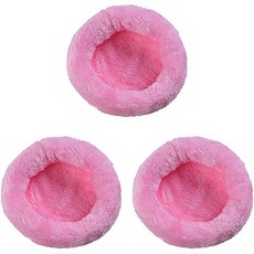 펫플로우 부드러워서 기분 좋은 편안한 소동물 방석 M, 핑크, 3개