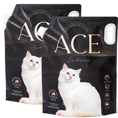  에이스벤토나이트 사하라 가는입자 프리미엄 고양이 모래, 9.35kg, 2개, 무향 