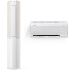 삼성전자 56.9㎡ + 18.7㎡ BESPOKE 슬림 무풍에어컨 방문설치, AF17C5734AZRT, 스탠드형, 일반배관형