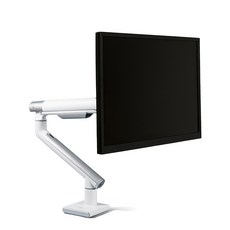 오아 싱글 모니터암 거치대 높이조절 고중량 컴퓨터 스탠드, 화이트, 1개