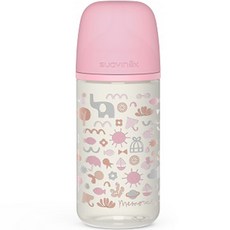 스와비넥스 유아용 안심 유리젖병, 메모리즈 핑크, 240ml, 1개
