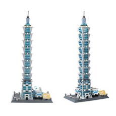台北101 模型　1/2500 台湾 GEOCRAPER 台灣高層建築物「台北101」盒玩精緻現身！ジオクレイ