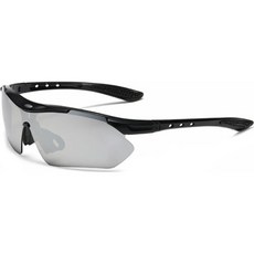 오칼루 평광 렌즈 스포츠 고글 선글라스, 그레이 + 블랙 프레임