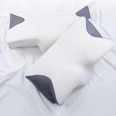 이브리영 메모리폼 목편한 나비 베개, 혼합색상, 1개