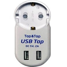 에코파워탭 탭앤탭 USB 2포트 멀티탭 1구 SGHN-11USB, 9cm, 1개