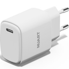 누아트 PD 25W 1포트 고속충전 어댑터, 화이트, 1개