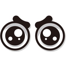 제제데코 졸음운전 방지 고휘도 육각 반사 스티커 대형, 앵그리 B001, 1세트