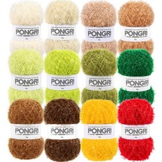 털실나라 퐁그리 수세미 뜨개실 12종 세트, 1세트, 베스트푸드